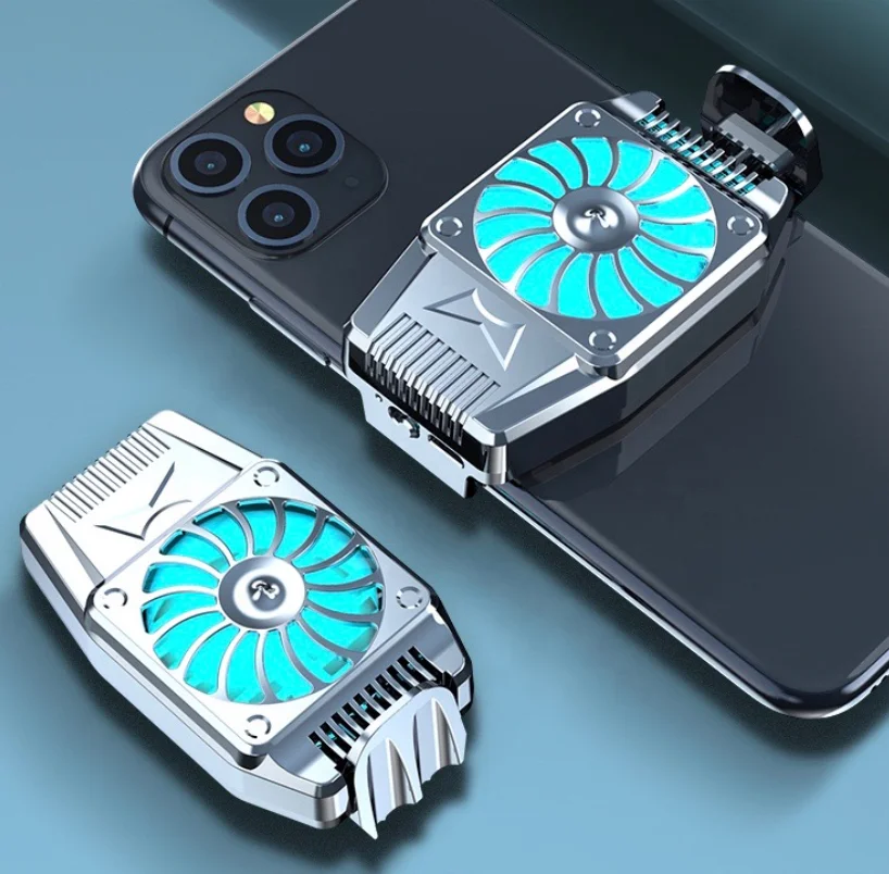 Gaming Phone Cooler Mobile Cooling Pad Portable Phone Holder mini Cell Phone Cooler Fan For Smartphone Games Radiator
