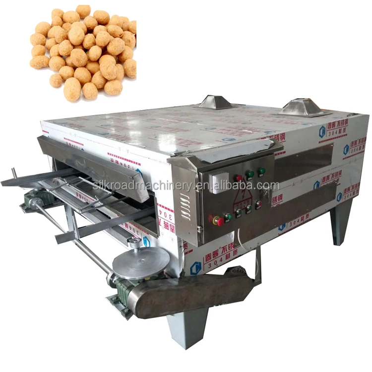 Industrial cashew nut fried snack coated green peas nuts making machinery production line