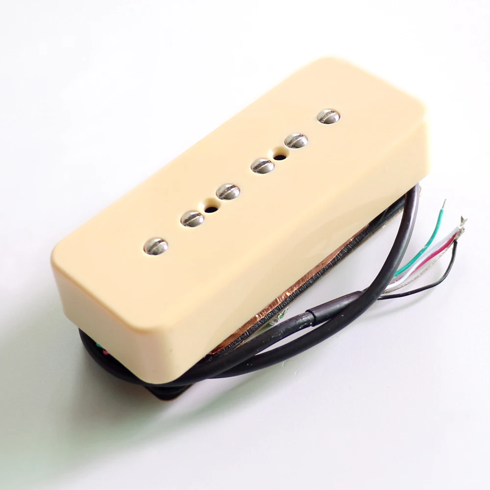 Donlis Mixed Alnico and Ceramic Magnet Staked P90 Guitar Pickup High Output Double Coils for DIY Custom Electric Guitars