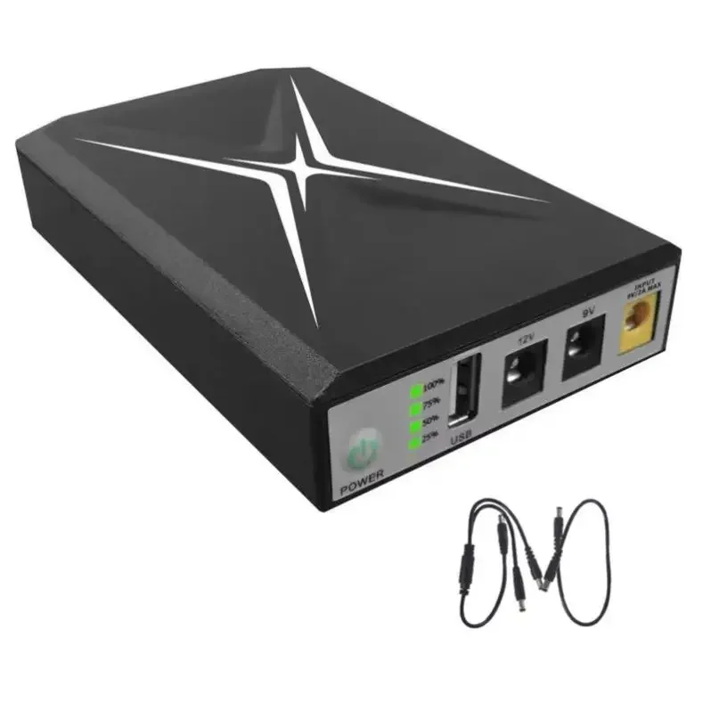 Мини-источник бесперебойного питания 10000 мАч емкость батареи для Wi-Fi маршрутизатора веб-камеры