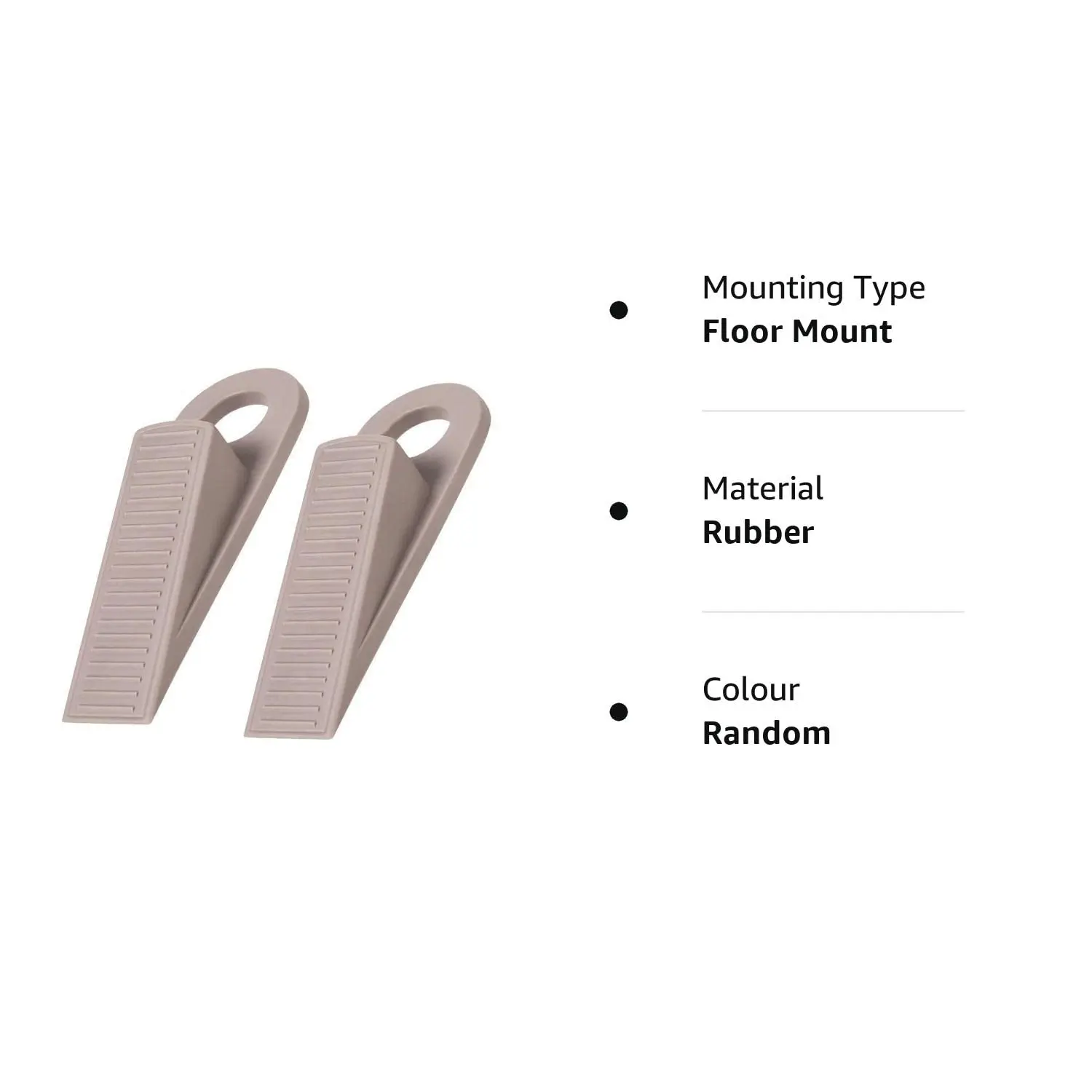 Non-Slip Door Rubber Stopper Baby Safety Wedge -Set of 2