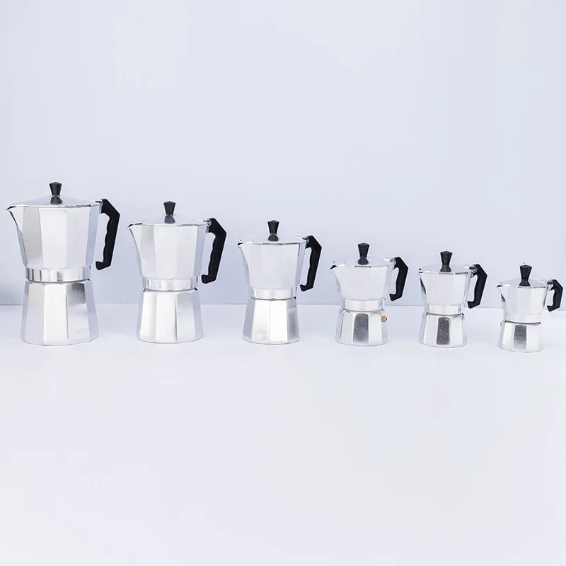 Moka Express 6-cup Stovetop кофеварка для эспрессо Мока алюминиевая капучино на заказ