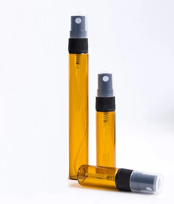 empty 14mm 2ml 2.5ml 3ml 5ml 10ml 15ml glass clear amber spray bottle