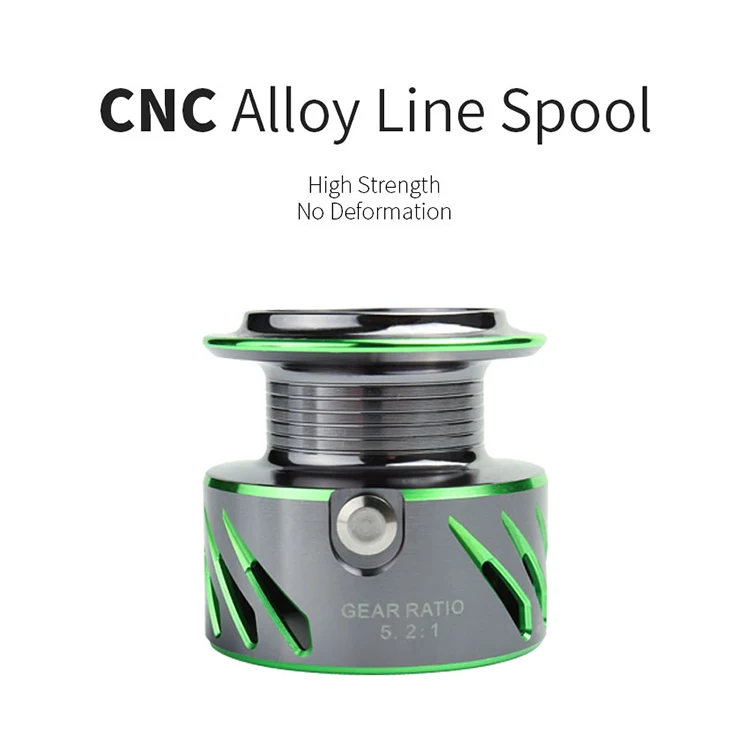 Carrete De Pesca Stainless Steel Metal Baitcasting Spool Sea Saltwater Rod Carp Fishing Reels Spinning Reels