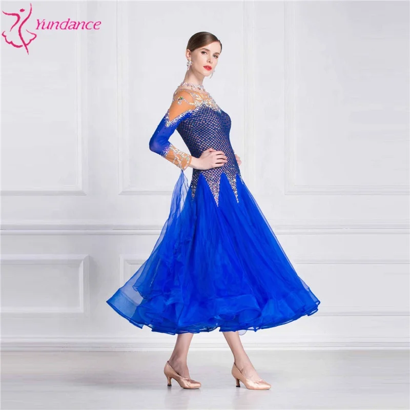 B-18405 New plus size ballroom dance dresses, High quality ballroom dance dress for adult