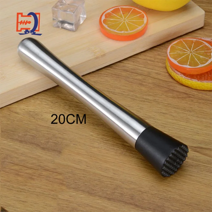 wholesale Cocktail Muddler Stainless Steel Bar Mixer Barware Mojito Cocktail DIY Drink