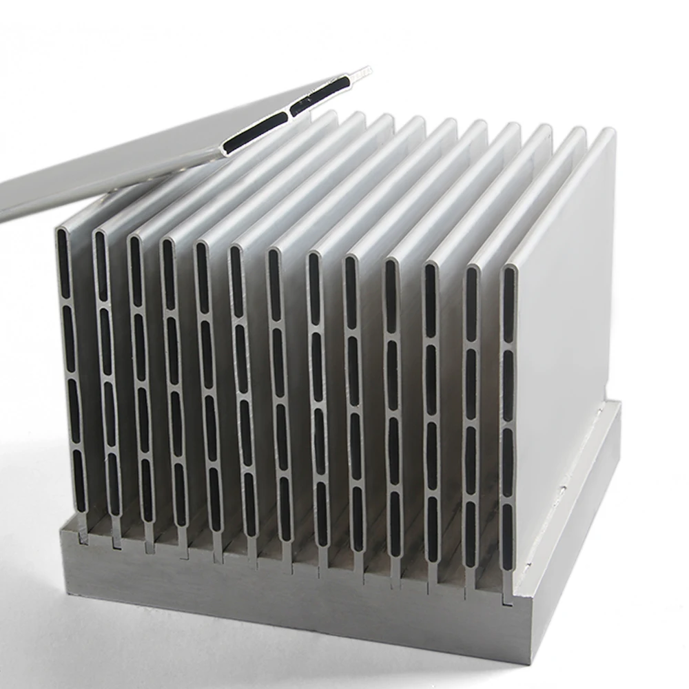 Custom waterproof anodized machine 6063/6061 PCB Electronic box Bonded fin copper Aluminum Heat Sink Radiator