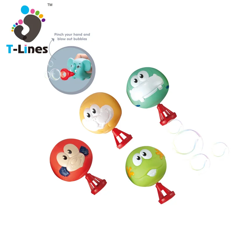 Summer New Arrival Animal Design Soap Bubbles Kids Toys Water Making Bubble Mixed Package 2 Pcs