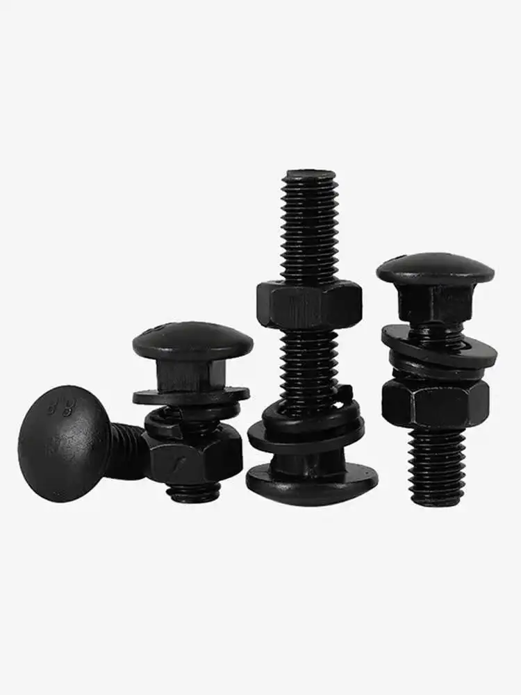 M8 Carbon Steel Din603 Mushroom Head square Neck Carriage Bolt with Hex Nut