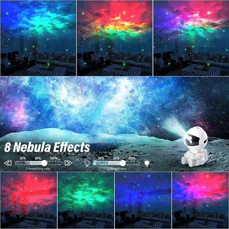 Cheap Factory Price Astronaut Projector Spaceman Star Projector Night Light 3D Character Novelty Nebula Star Night Lamp