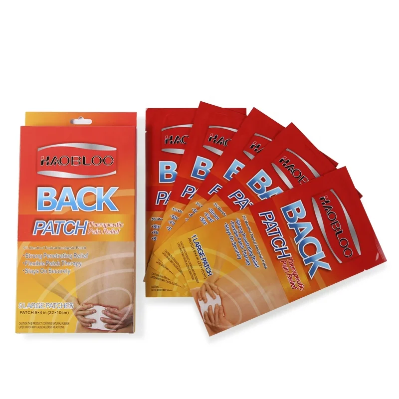 First aid herbal plasters muscle peppermint oil pain relief patch