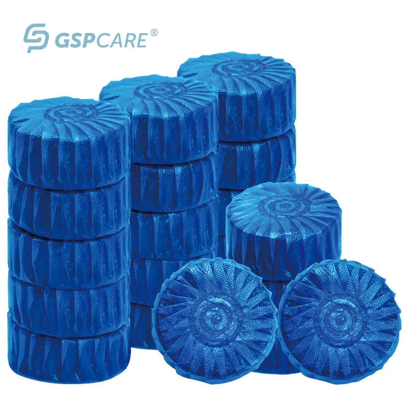 Wholesale Blue Solid Bubble Block Toilet Bowl Cleaner Single WC Cleaning Single Block Toilet Cleaner Vendor