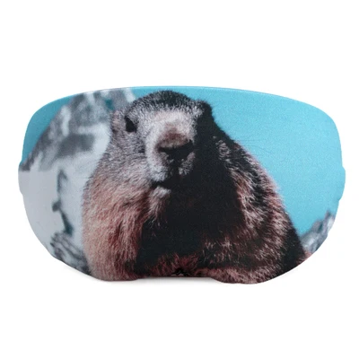 New Polyester Spandex Stretchy Fabric Custom Printed Snowboarding Ski Goggle Covers
