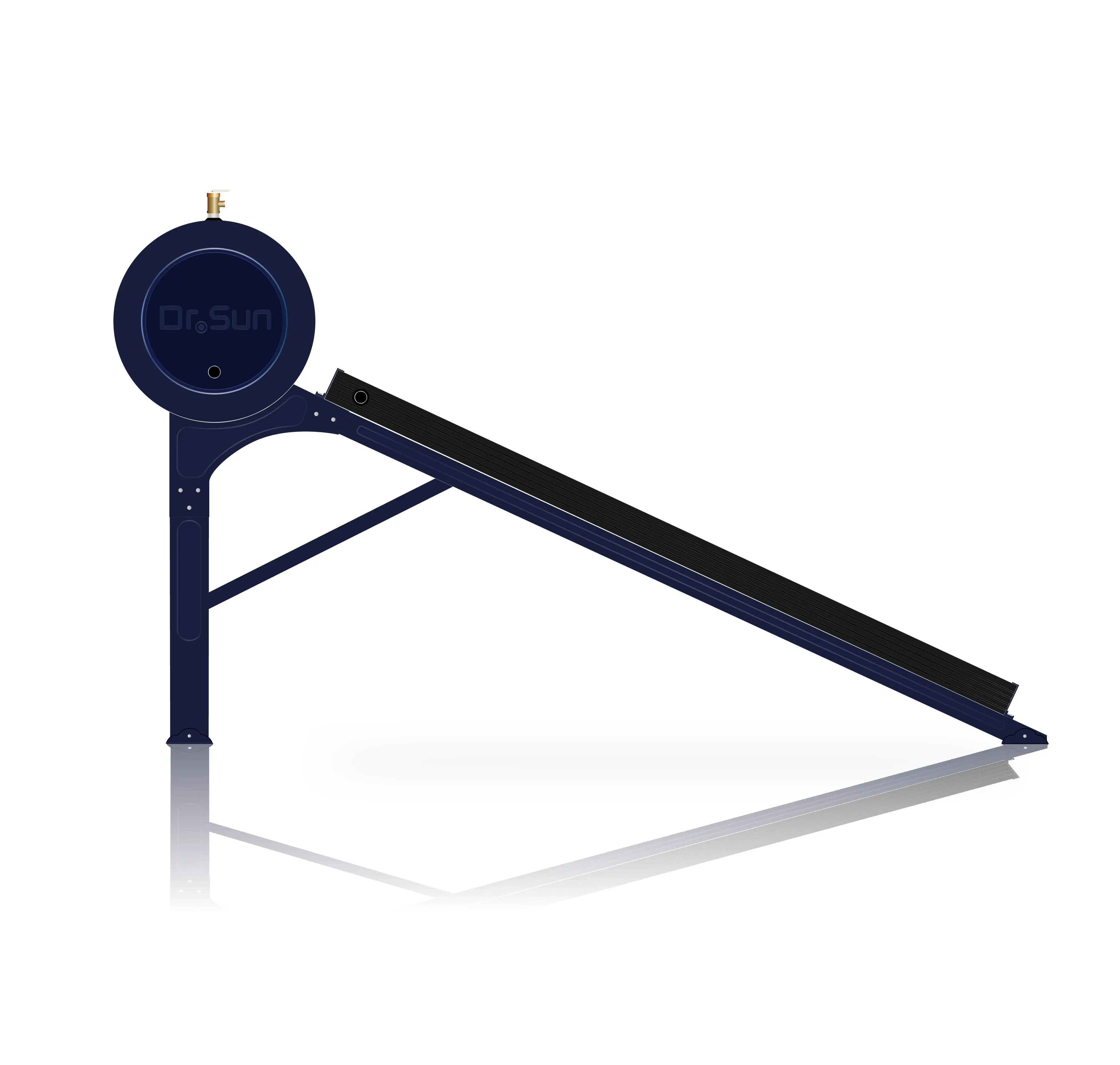 Electric Flat Panel Solar Water Heater Evacuated Tube Direct-Plug Connection Unpressurized Outdoor Household Garage Hotel RV