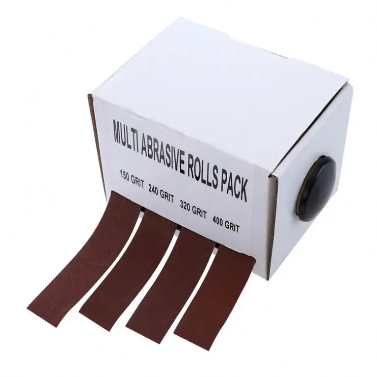 TEBAK Sandpaper Roll Cloth Backing Sanding Roll Abrasive Sand Paper Roll  for Wood Car Metal