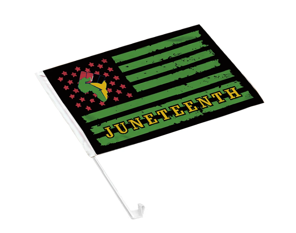 Create Unforgettable Impressions Show Your Colors with Custom  Juneteenth Car Flags