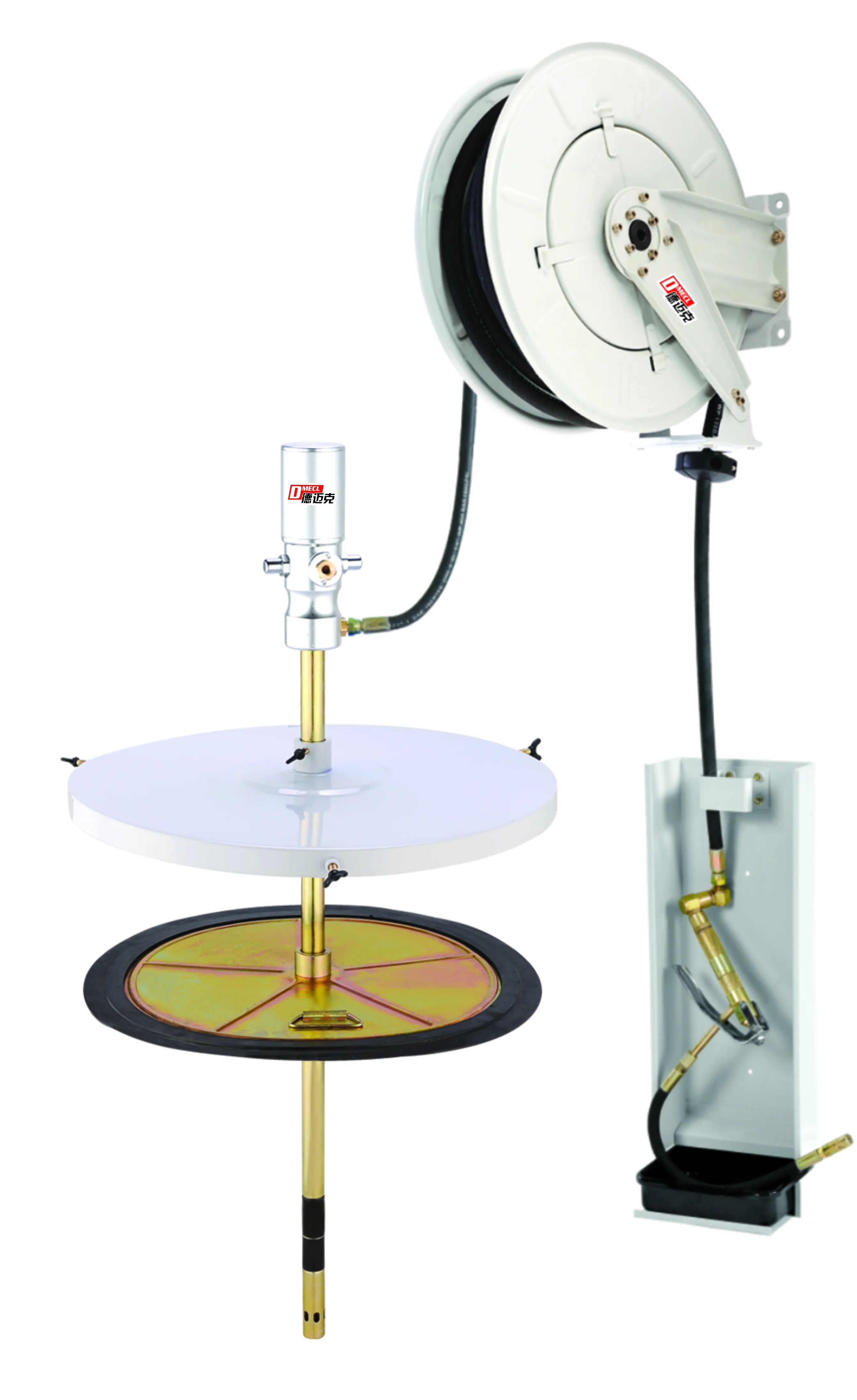 Grease Dispensing Kits for drum compressed air system and for delivery with grease guns
