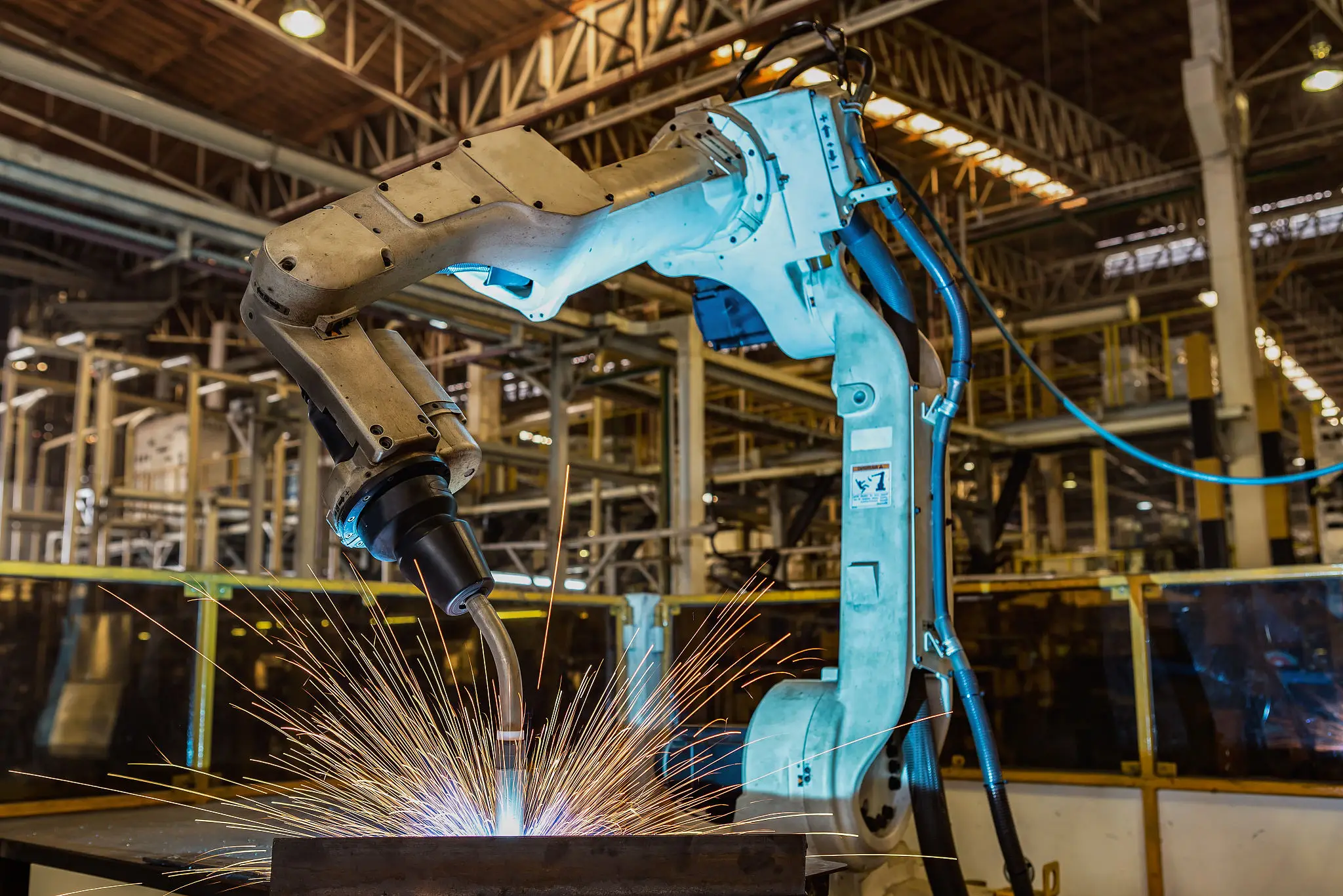 fast working efficiency industrial robot 6 axis welding robot arm