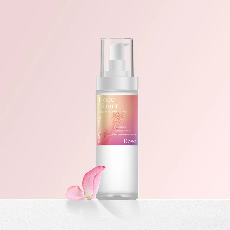 Custom Manufacturer Rapid Production Natural Plant Skin Whitening Rose Extract Brighten Facial Treatment Lotion