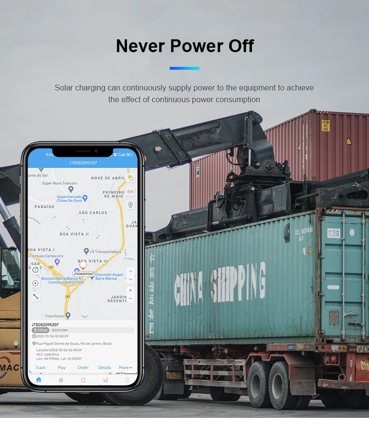 High Quality Marine GPS Tracker 20000 mAh Solar Rechargeable GSM GPRS GPS Tracker Made in China GPS Tracker Siren for Marine