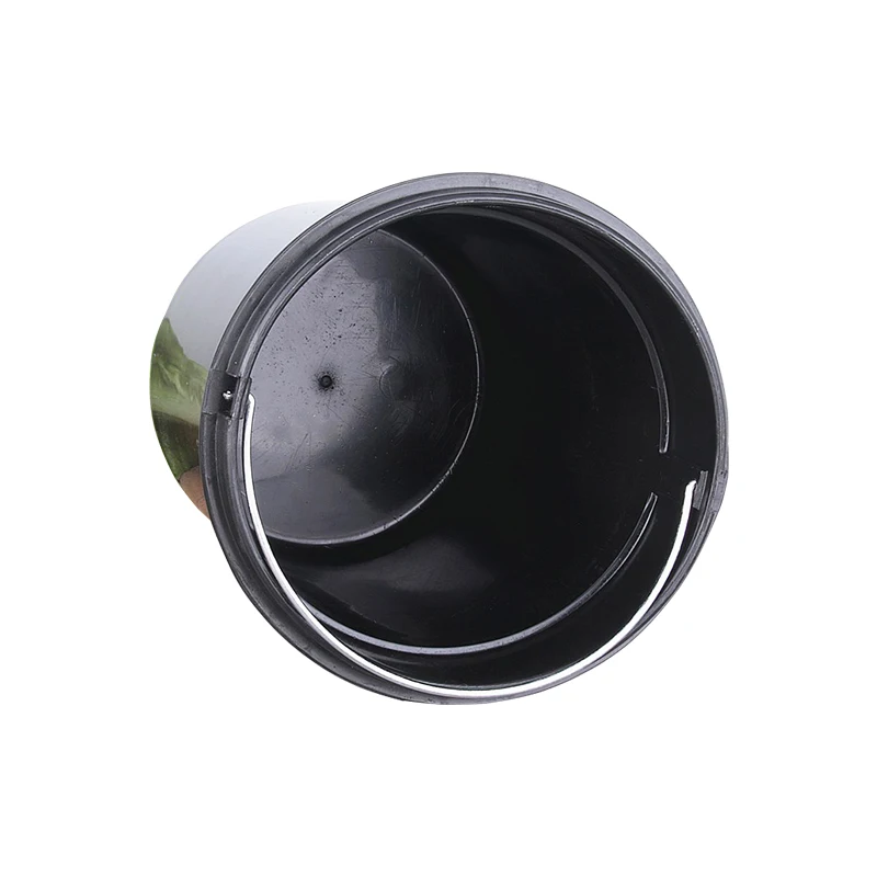 Stainless Steel Bin Round Shape Waste Trash Can 12L Home Trash Can Kitchen Household Hospital Pedal Dust Bin