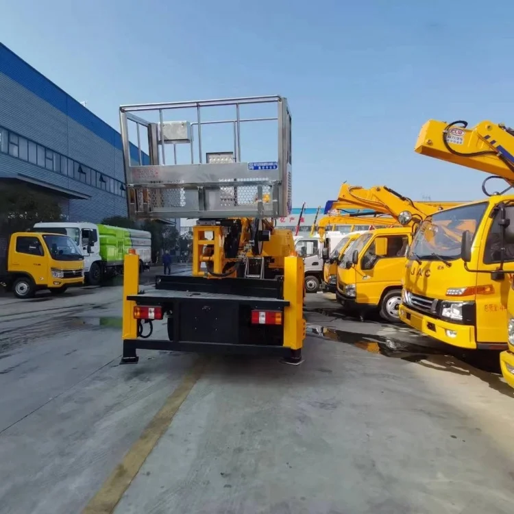 JMC 4x2 ISUZU engine 17.5 m aerial work truck Hydraulic platform lifting trucks High-altitude construction vehicle
