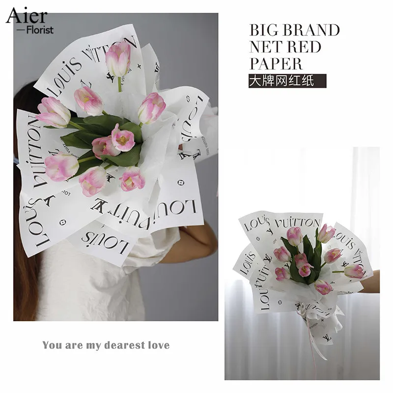 Aierflorist 30*45cm 20sheet/bag new fashion brands wrapping flower floral  wrapping paper For flower bouquet packaging