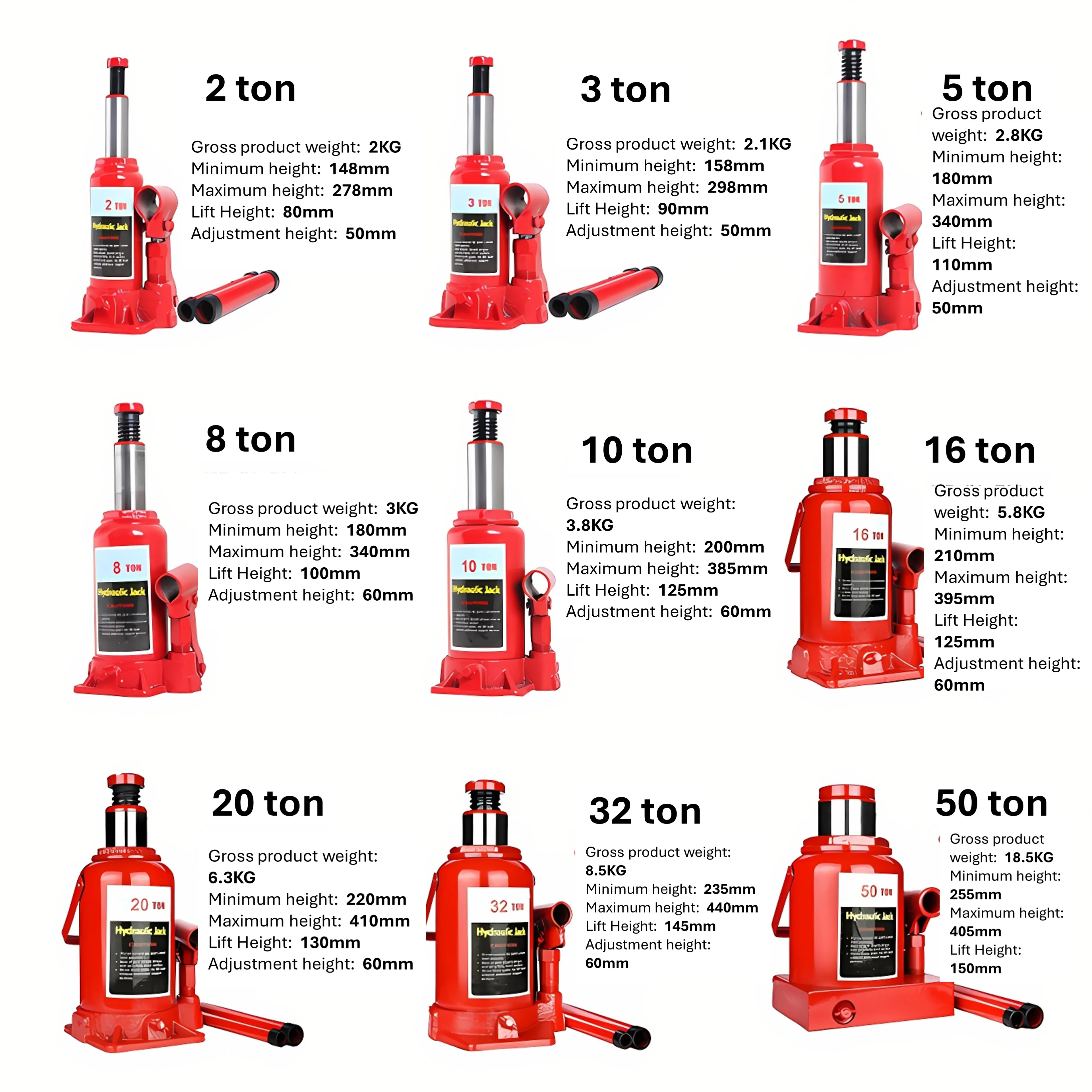50 tons hydraulic cylinder jack for trailer labor saving arm jack