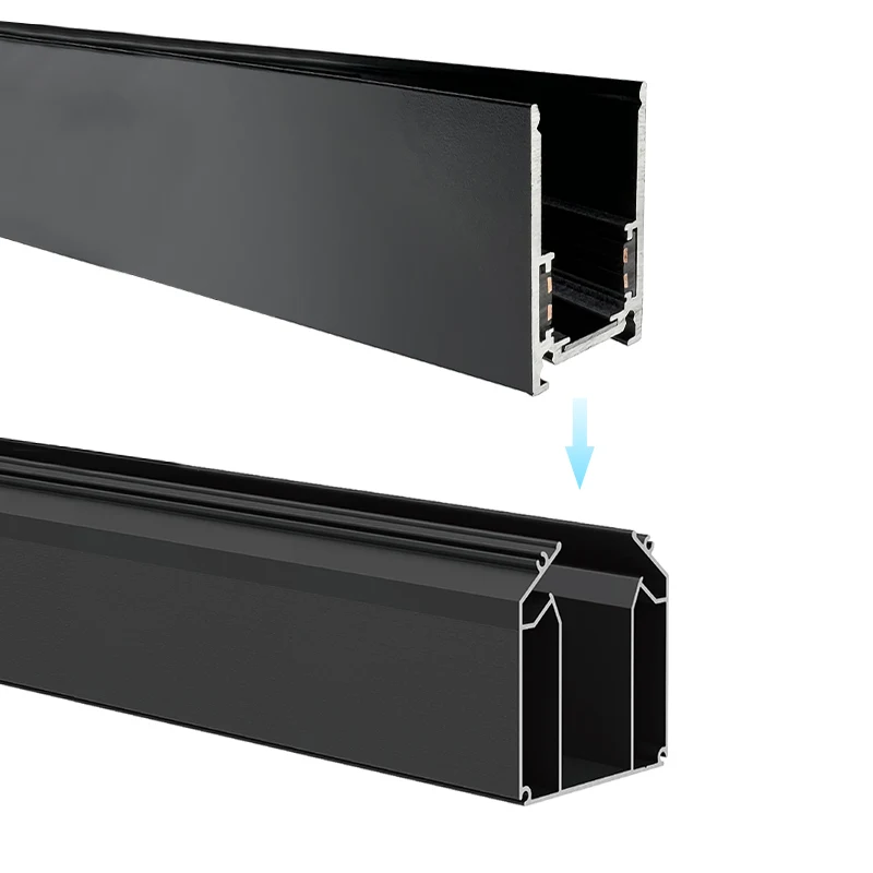 LEDEAST J073 Russia LED Aluminum Profile DC48V Perfect Flexible Magnetic Track Lighting System For Pvc Stretch Film Ceiling