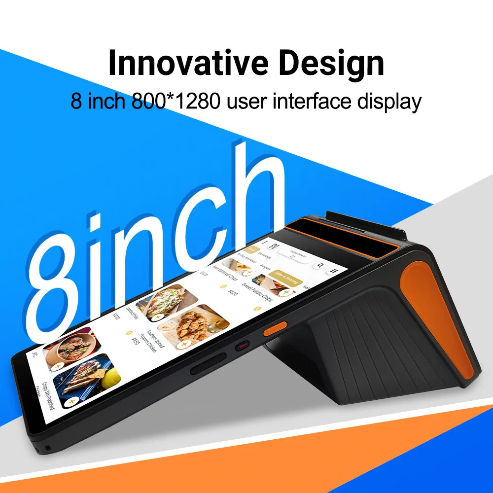 8 Inch Terminal de Punto De Venta Android 12 Handheld Payment Terminal Pos