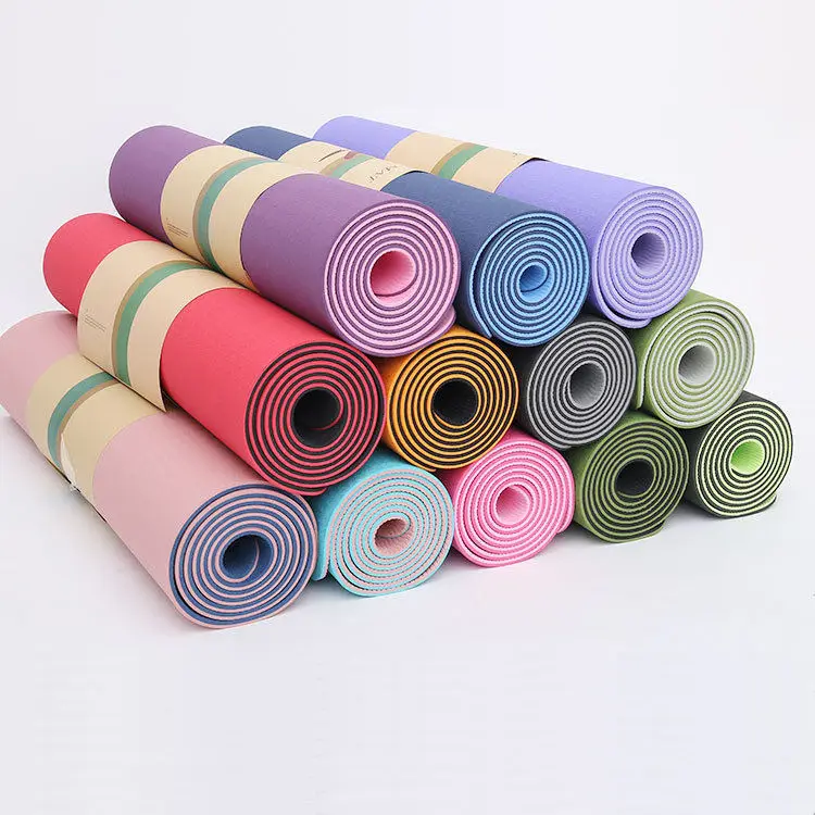 professional pilates portable eco friendly fitness premium wholesale custom printed TPE yoga mats