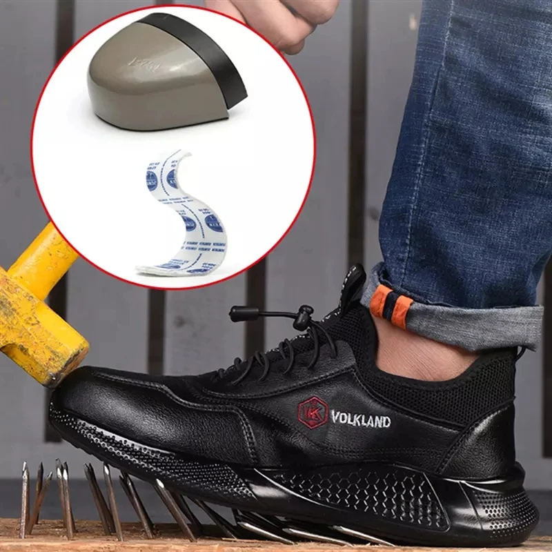 2020 Steel Toe Work Boots For Women Men Sneakers Safety Shoes Light Non-slip Waterproof Anti-smash Anti-piercing Impenetrable Sh