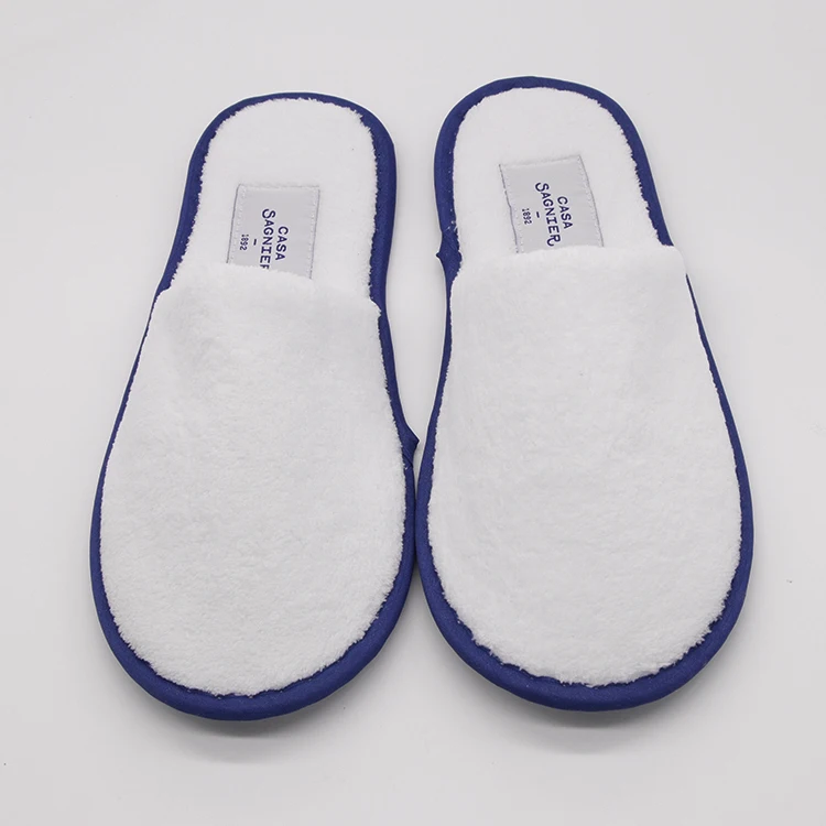 Soft Custom Logo Disposable Slippers Casa Sagnier Luxury Hotel Slippers Coral Velour Slippers