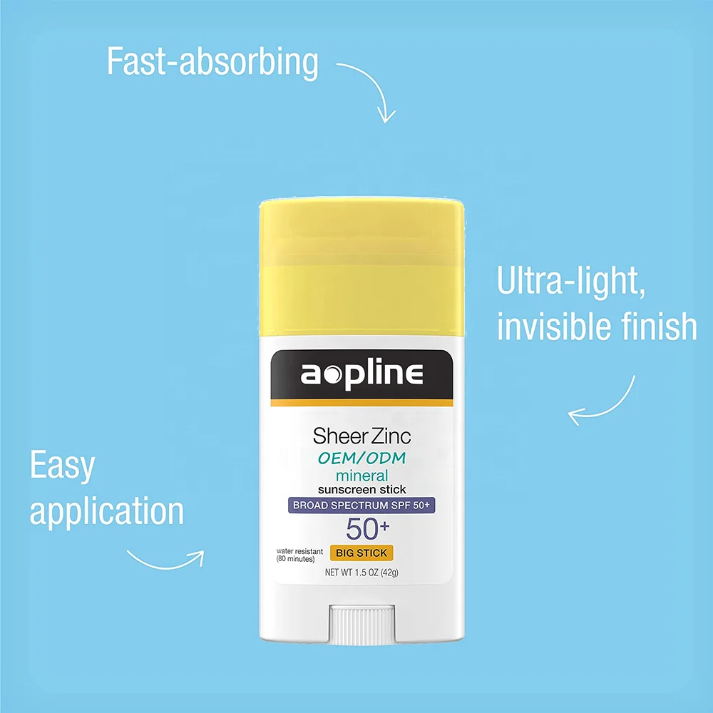 Оптовая продажа, Солнцезащитная палочка из минерального цинка spf 50 30