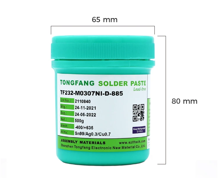 TONGFANG SMT solder paste Sn63Pb37 Tin-lead soldering welding Flux No-clean PCB LED