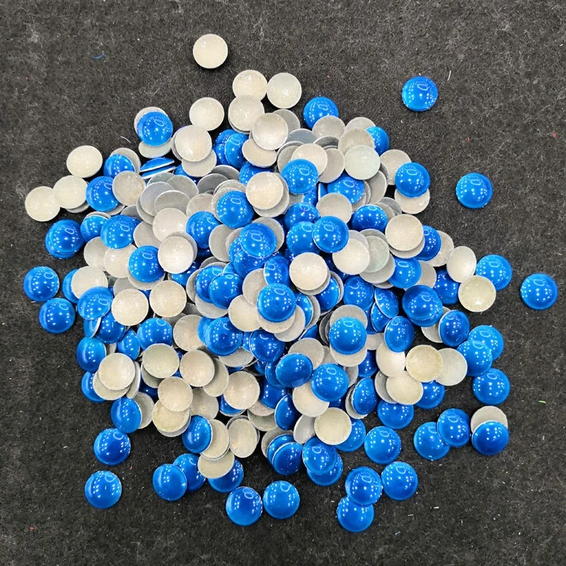 Factory direct sale excellent quality ceramic hot fix half round pearl beads