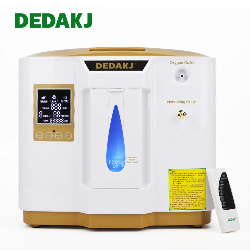High Quality CE certificate 1-7 Liter Household Portable oxygen apparatus Oxygen Concentrator With Remote Control