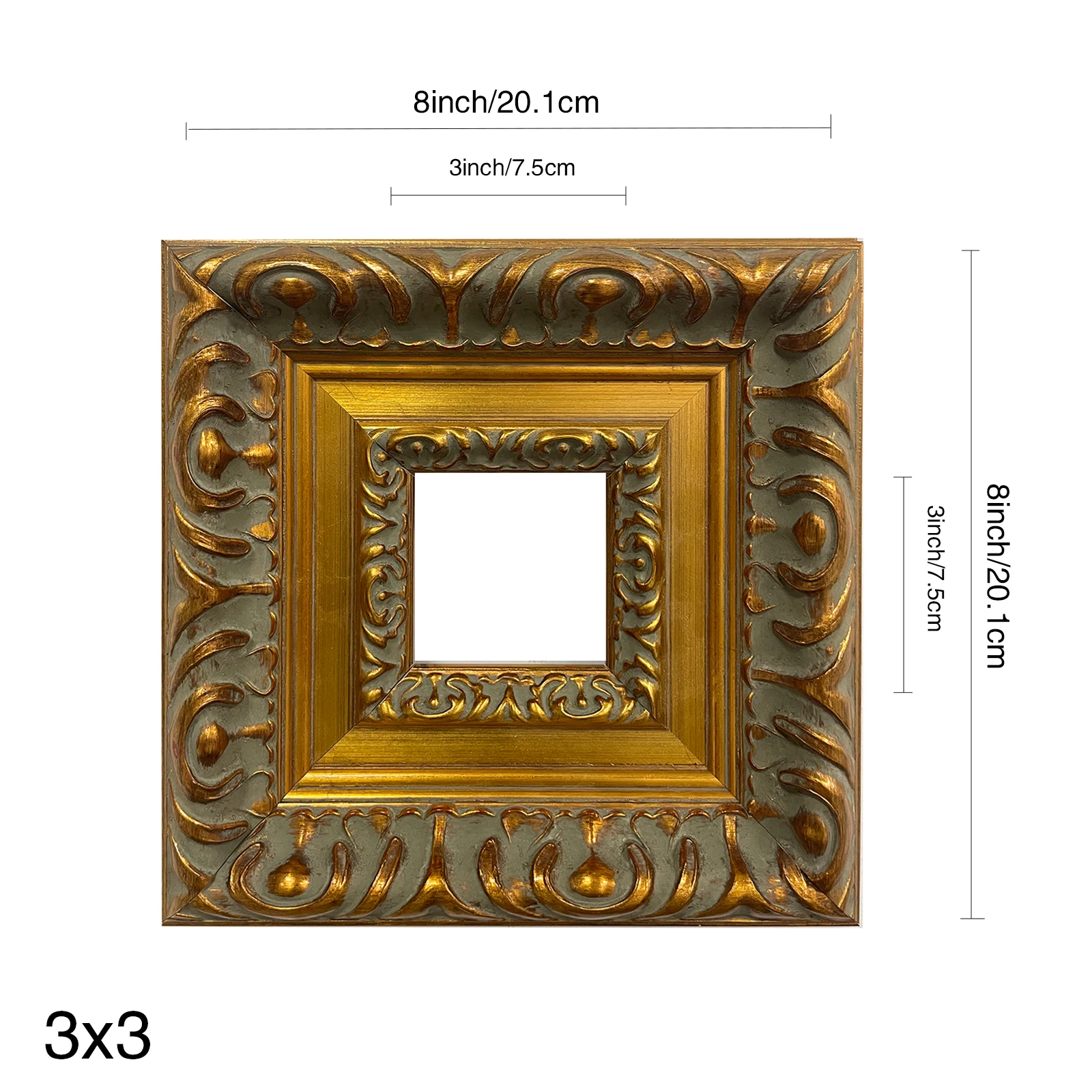 Classic European Wall Decor Small Picture Frames Custom DIY Solid Wood Picture Frames for Home Hotel Art Gallery