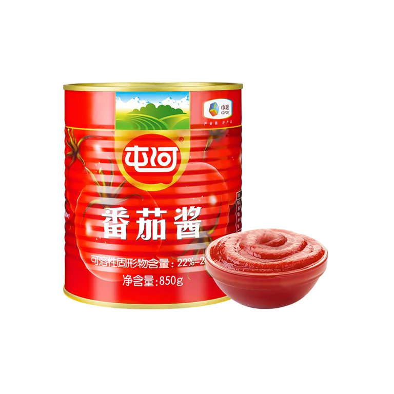 Best Price Tin Tomato Paste 28-30% brix Double Concentrate A4 and A10