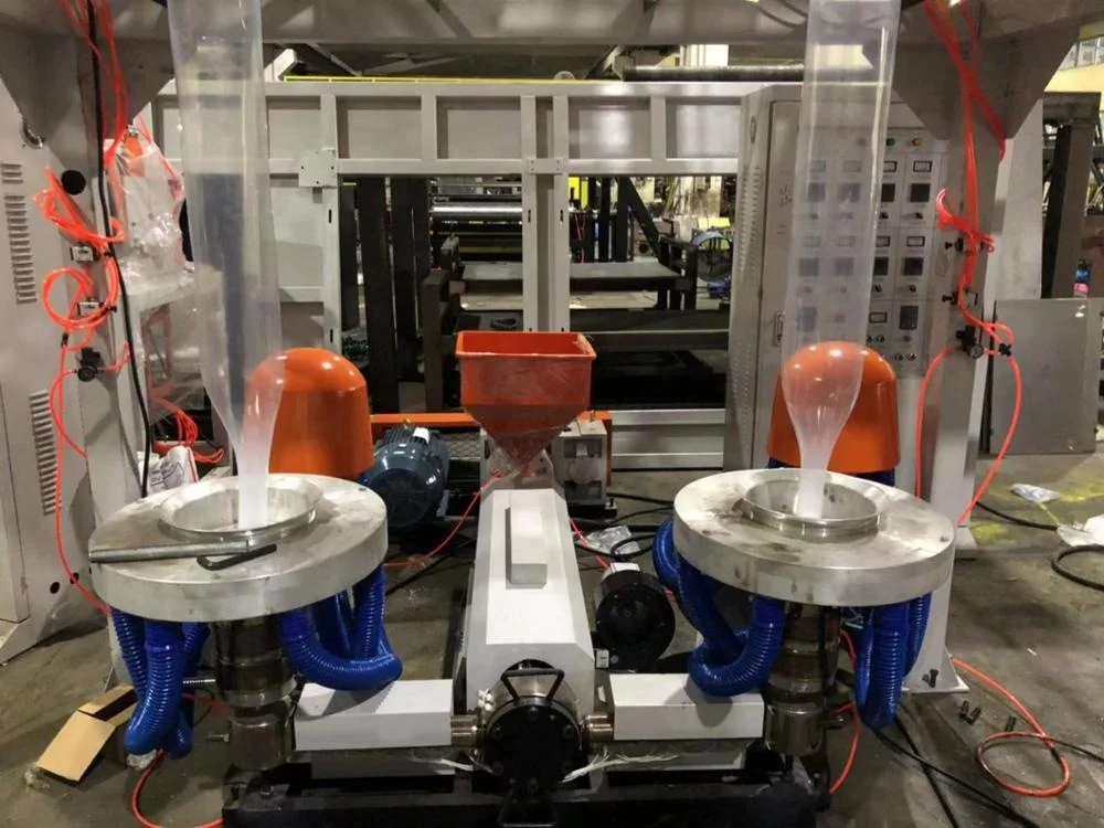 Newest Single Extrusion and Double Lines PE Film Blowing Machine