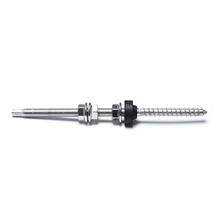SS316 Solar Roof Mounting Double Threaded Screw