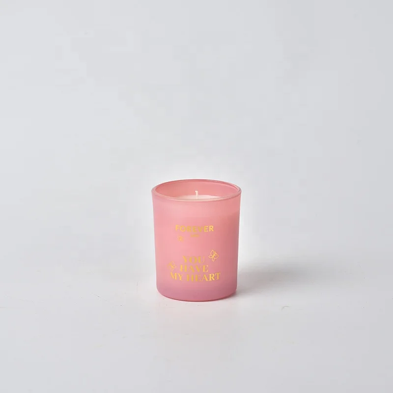 Factory Directly Wholesale Natural Candles Flower Scented Home Decoration Luxury Design Soy Wax Candle With Foil Printing