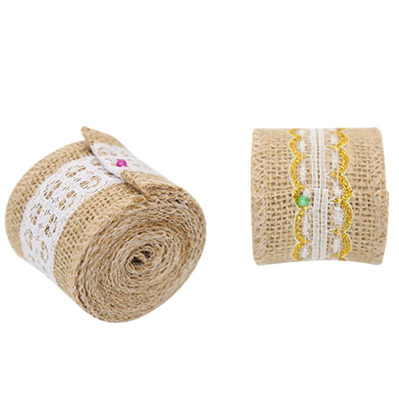 
Christmas wired burlap decoration ribbon burlap rolls for sale 
