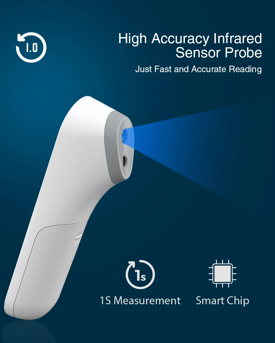 Yonker Manufacturer Non Contact smart Digital Infrared Thermometer Baby Forehead Thermometers