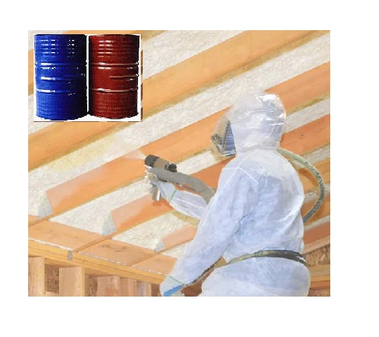 HFO blend polyol for building insulation Closed Cell Two Components Spray Foam Polyurethane for heat Insulation