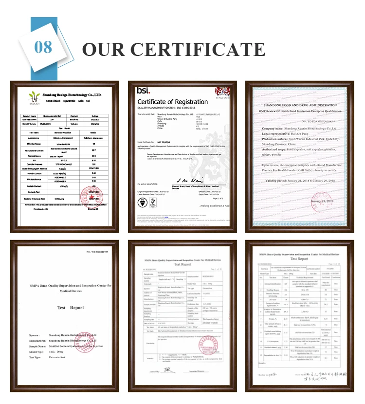 
5ml filler ha cross linked dermal filler anti wrinkle hyaluronic acid injections to buy 