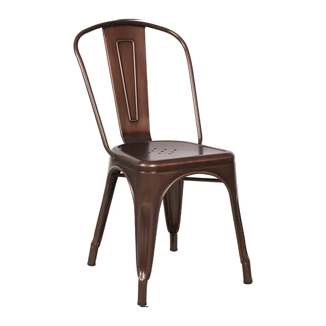 Iron Coffee Shop Metal Bar Stools China with Backrest High Chairs For Bars Using