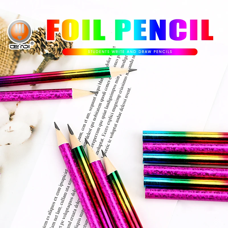 
foil hb pencil with eraser 