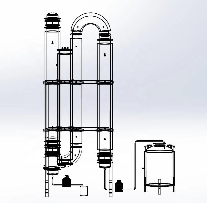 ODM New Arrival V3.0 Turnkey Solution Falling Film Evaporator 350L/hr