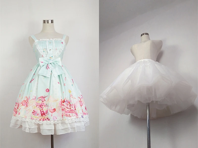 Own factory with good quality and good price Lolita skirt 45cm tutu cancan nohoop soft Yarn petticoat